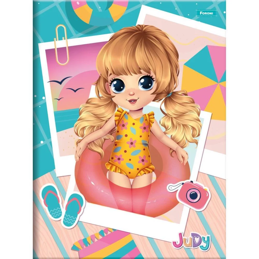 Caderno Brochurao Capa Dura Judy 80Fls. Foroni (Pct.c/05) - imagem 4