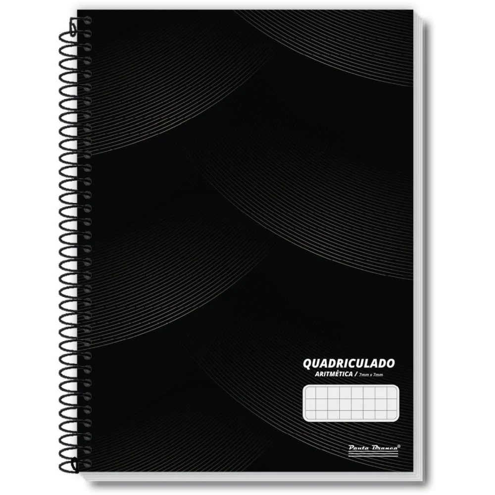 Caderno Quadriculado Univers. 7X7Mm 80F Espiral Office Cd Pauta Branca (Pct.c/05) - imagem 4