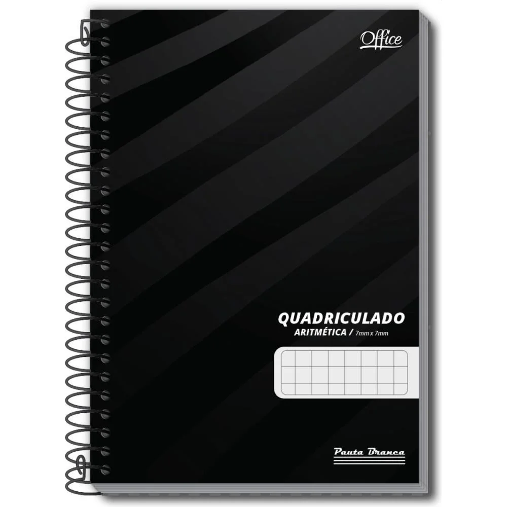 Caderno Quadriculado Pequeno 07X07Mm 80F Espiral Office Cd Pauta Branca (Pct.c/05) - imagem 4