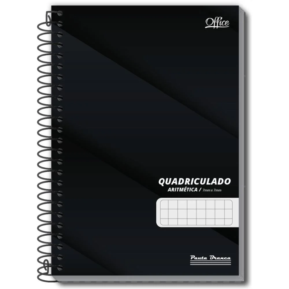 Caderno Quadriculado Pequeno 07X07Mm 80F Espiral Office Cd Pauta Branca (Pct.c/05) - imagem 5
