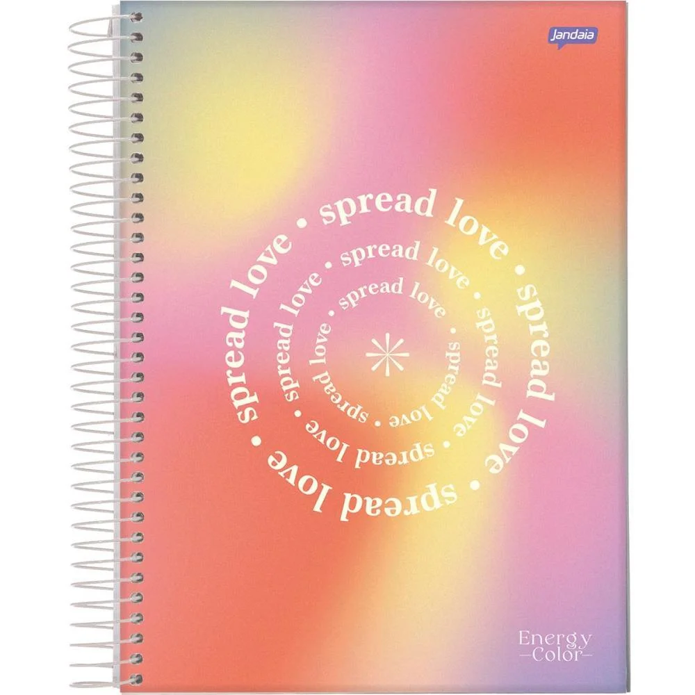 Caderno 10X1 Capa Dura Energy Color 160Fls. Jandaia (Pct.c/04) - imagem 5