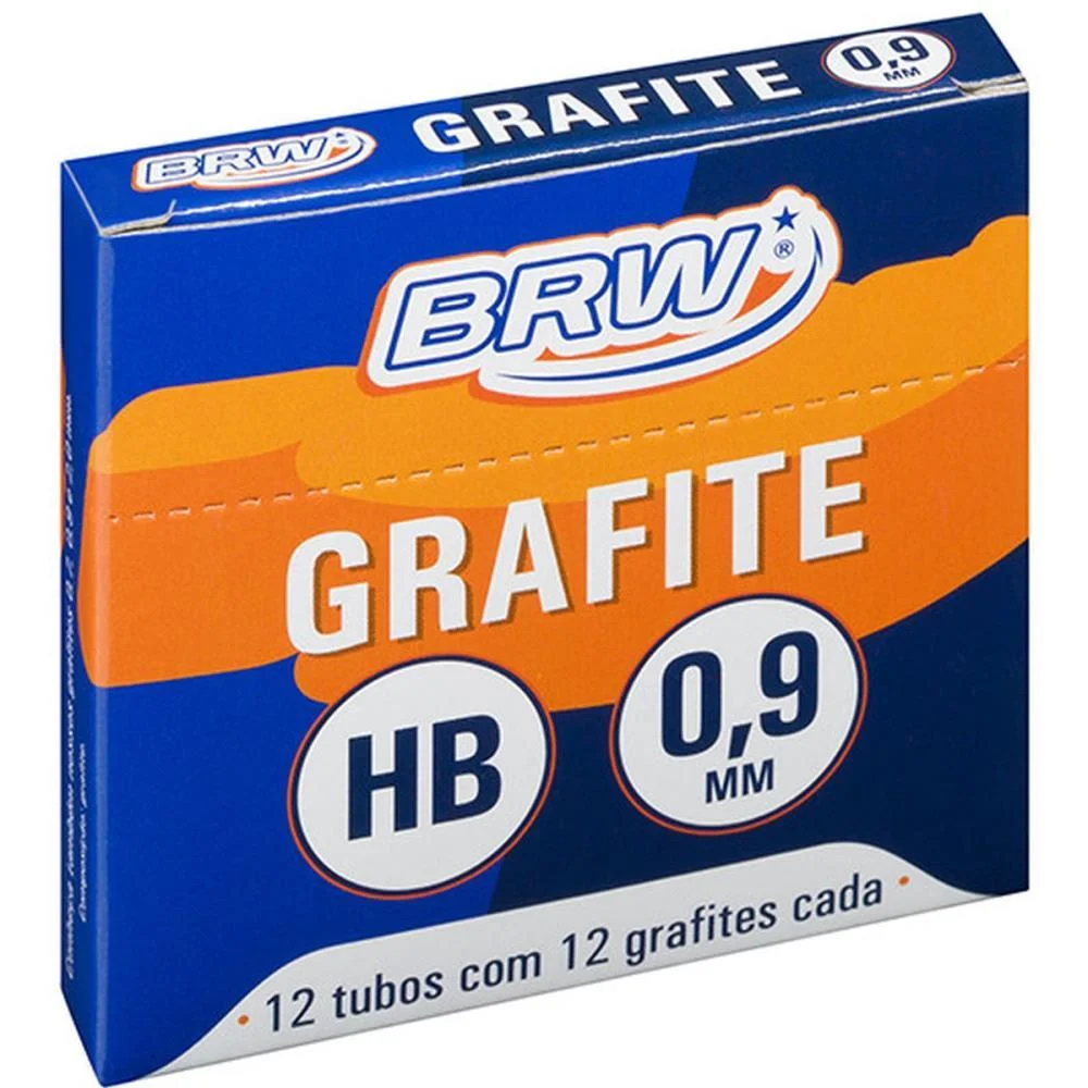 Grafite 0.9Mm Hb 12Tubosx12Minas Brw (Caixinha) - imagem 3