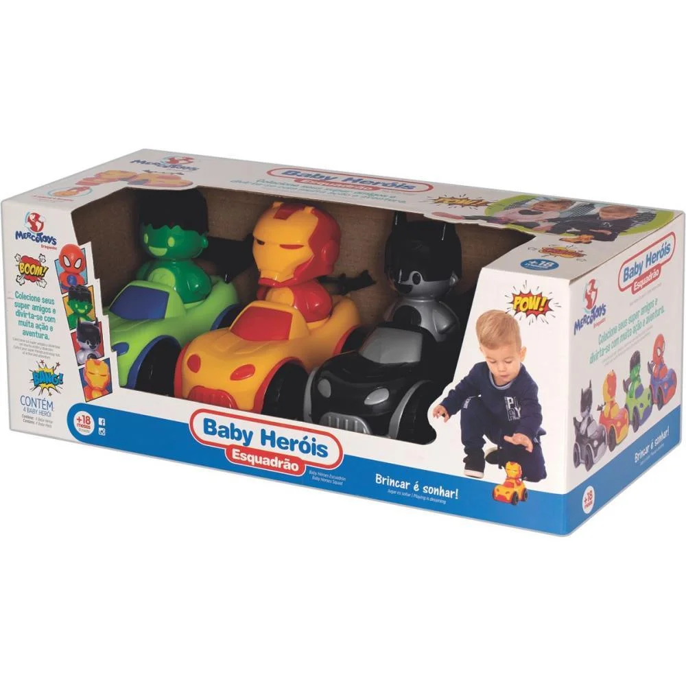 Brinquedo Para Bebe Baby Herois Esquadrao Merco Toys - imagem 7