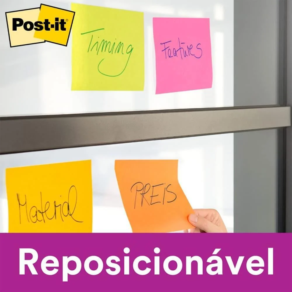 Bloco De Recado Post-It 76X76Mm Pink 90Fls. 3M - imagem 4