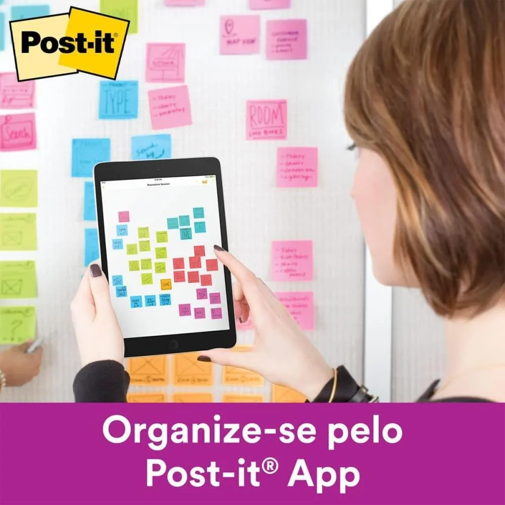 Bloco De Recado Post-It 76X76Mm Pink 90Fls. 3M - imagem 5