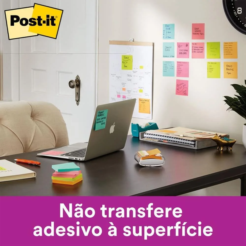 Bloco De Recado Post-It 76X76Mm Pink 90Fls. 3M - imagem 6