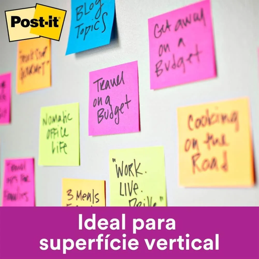 Bloco De Recado Post-It 76X76Mm Pink 90Fls. 3M - imagem 7
