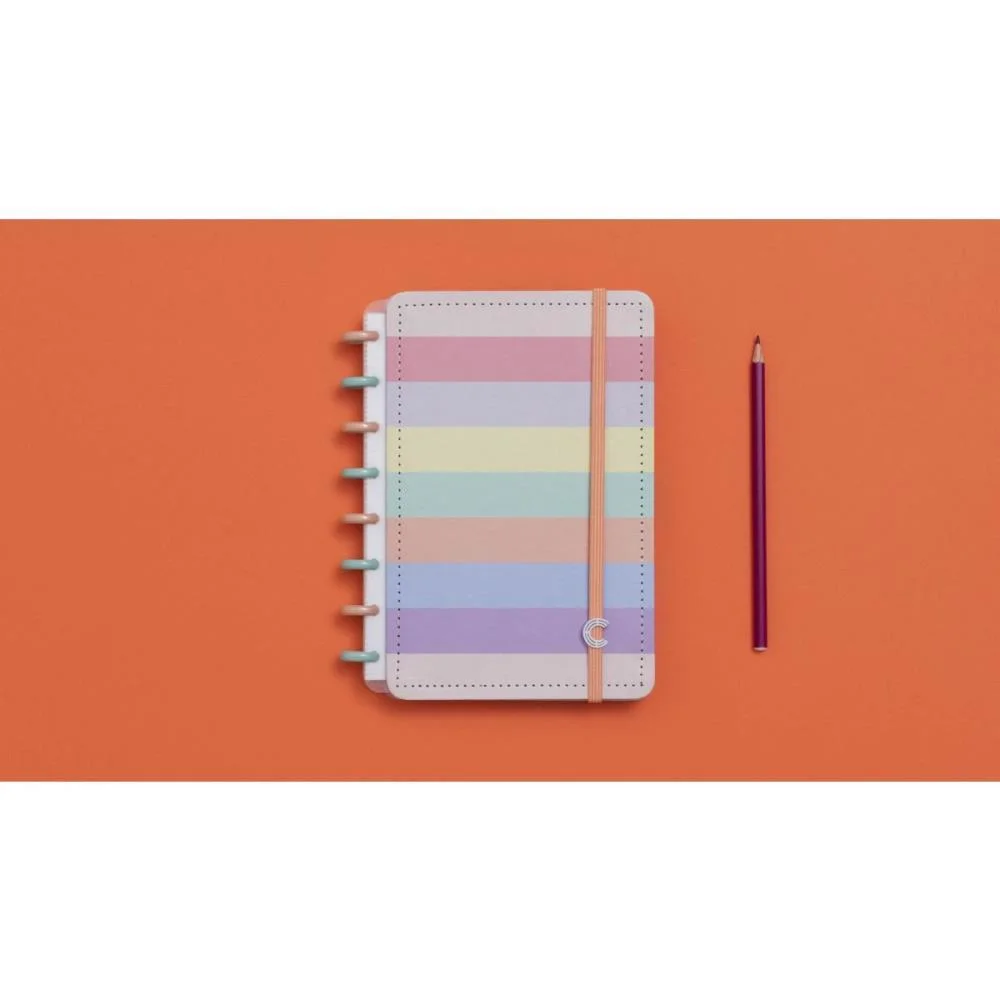 Caderno Inteligente A5 Arco-Iris Pastel 80Fls 155X220 Caderno Inteligente - imagem 4