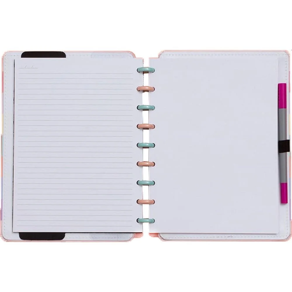 Caderno Inteligente Medio Arco-Iris Pastel 80Fls 190X255 Caderno Inteligente - imagem 3