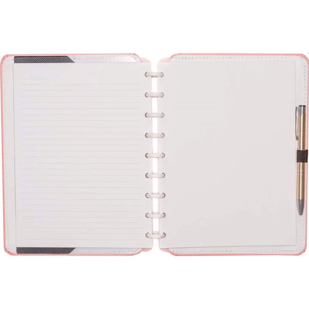 Caderno Inteligente Medio Rose Pastel 80Fls 190X255Mm Caderno Inteligente - imagem 3