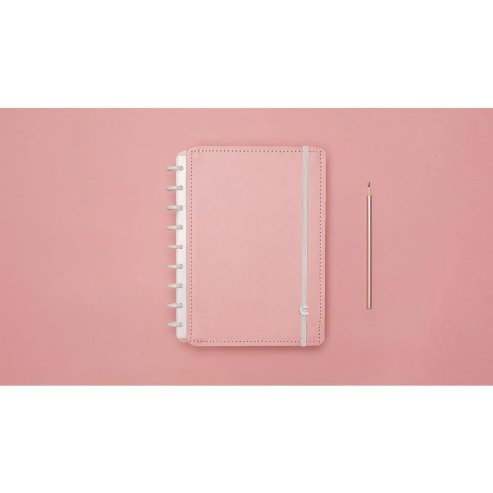 Caderno Inteligente Medio Rose Pastel 80Fls 190X255Mm Caderno Inteligente - imagem 4