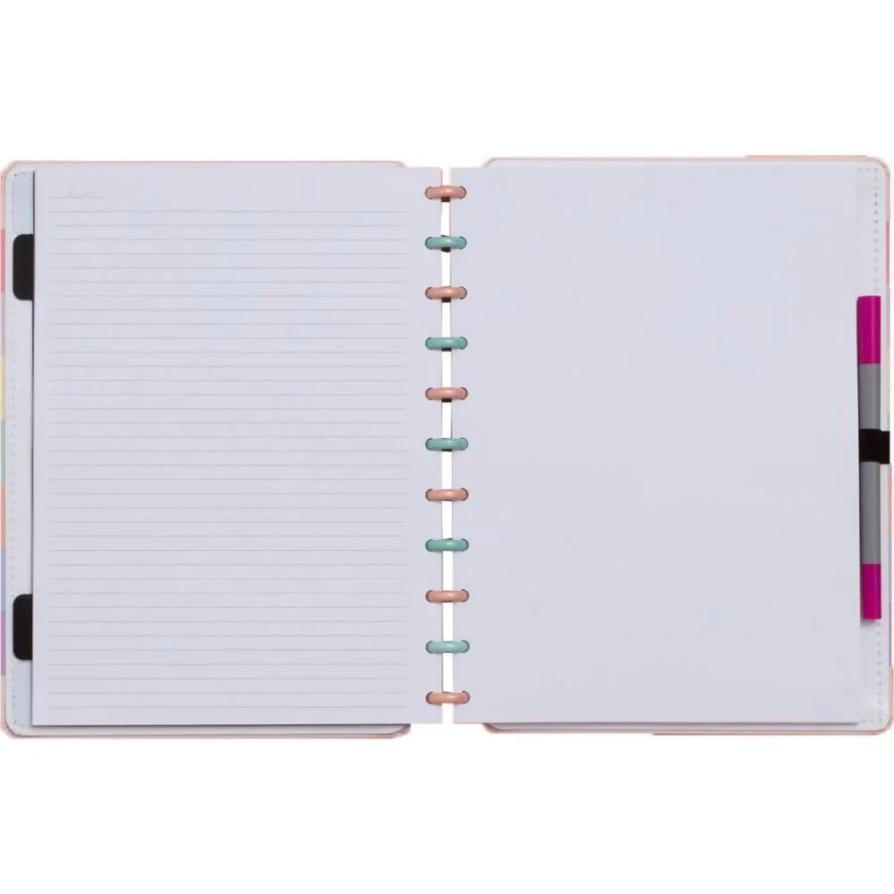 Caderno Inteligente Grande Arco-Iris Pastel 80Fls 215X280 Caderno Inteligente - imagem 3