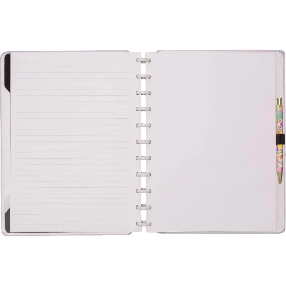 Caderno Inteligente Grande Lilas Pastel 80Fls 215X280Mm Caderno Inteligente - imagem 3