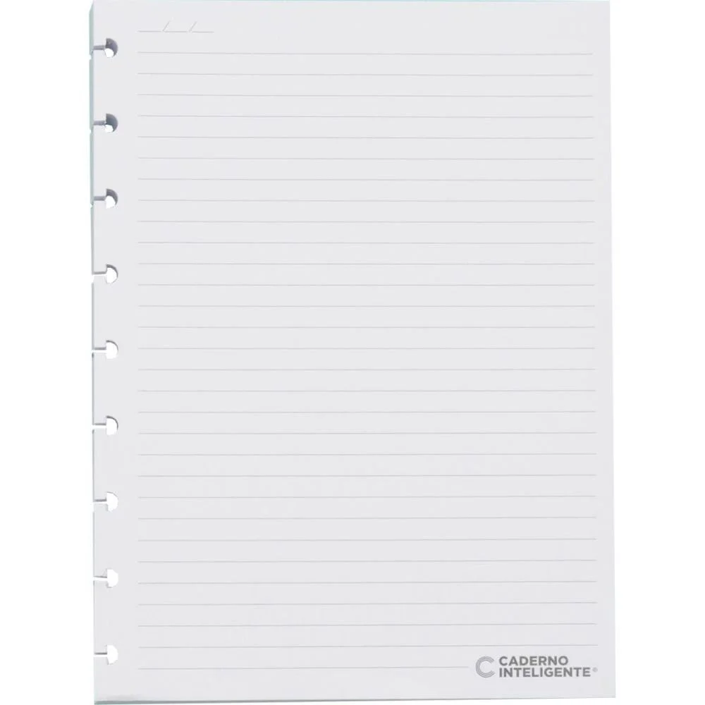 Caderno Inteligente Refil Medio Pautado 90G. 50Fls. Caderno Inteligente (Pacote) - imagem 2