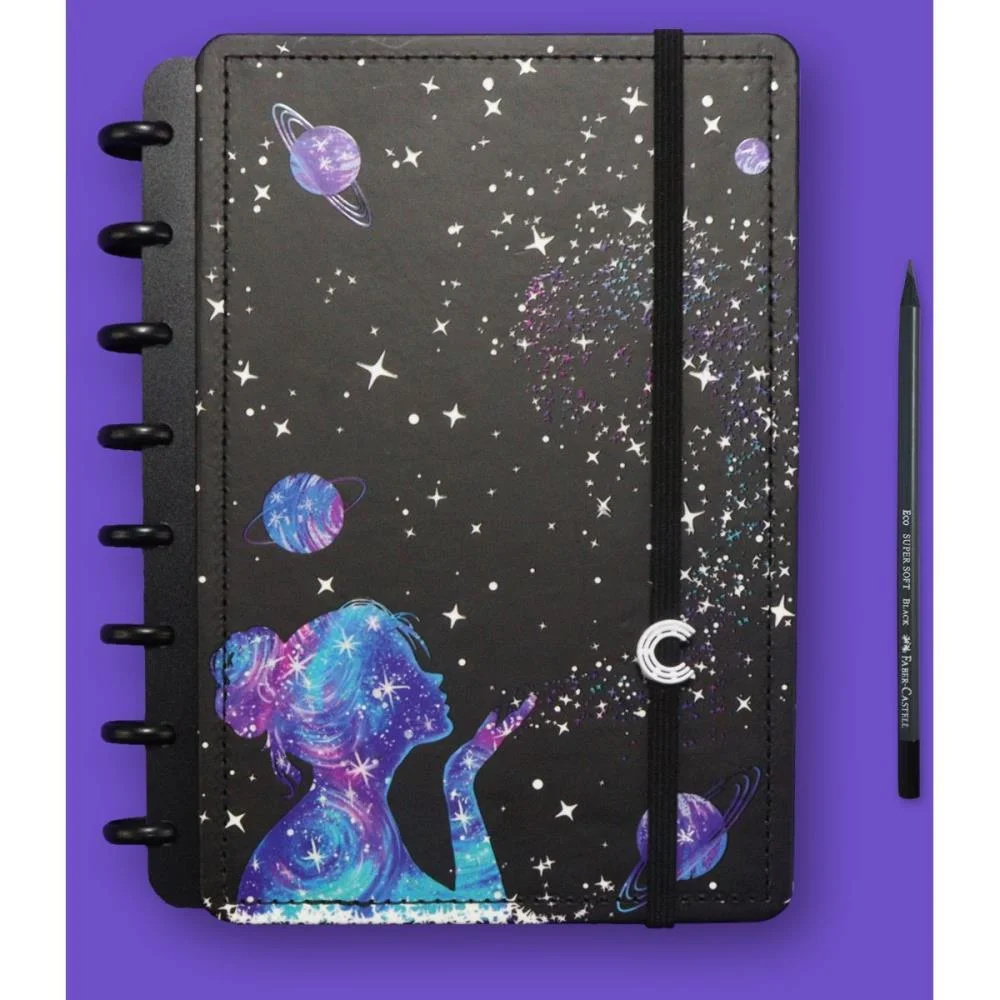 Caderno Inteligente Grande Poeira Das Estrelas 80Fls Caderno Inteligente - imagem 4