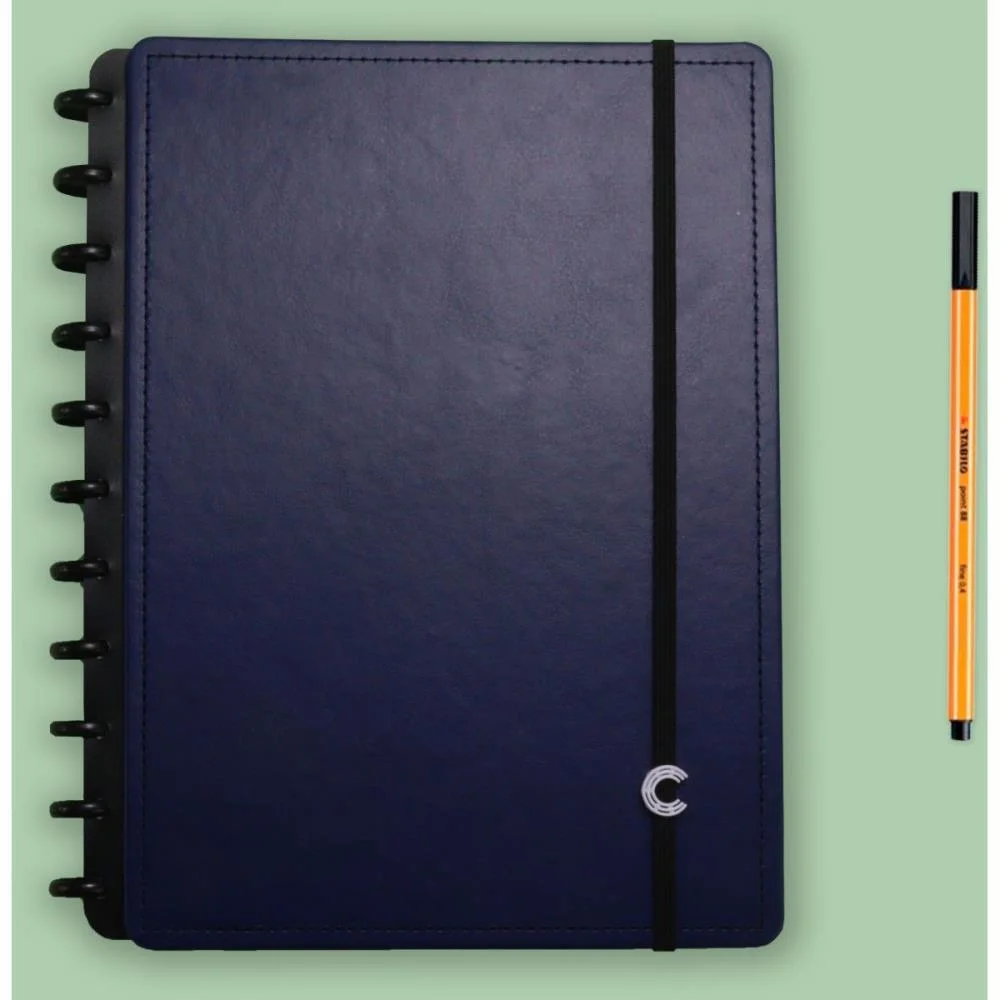 Caderno Inteligente Grande Dark Blue 80Fls 215X280Mm Caderno Inteligente - imagem 3