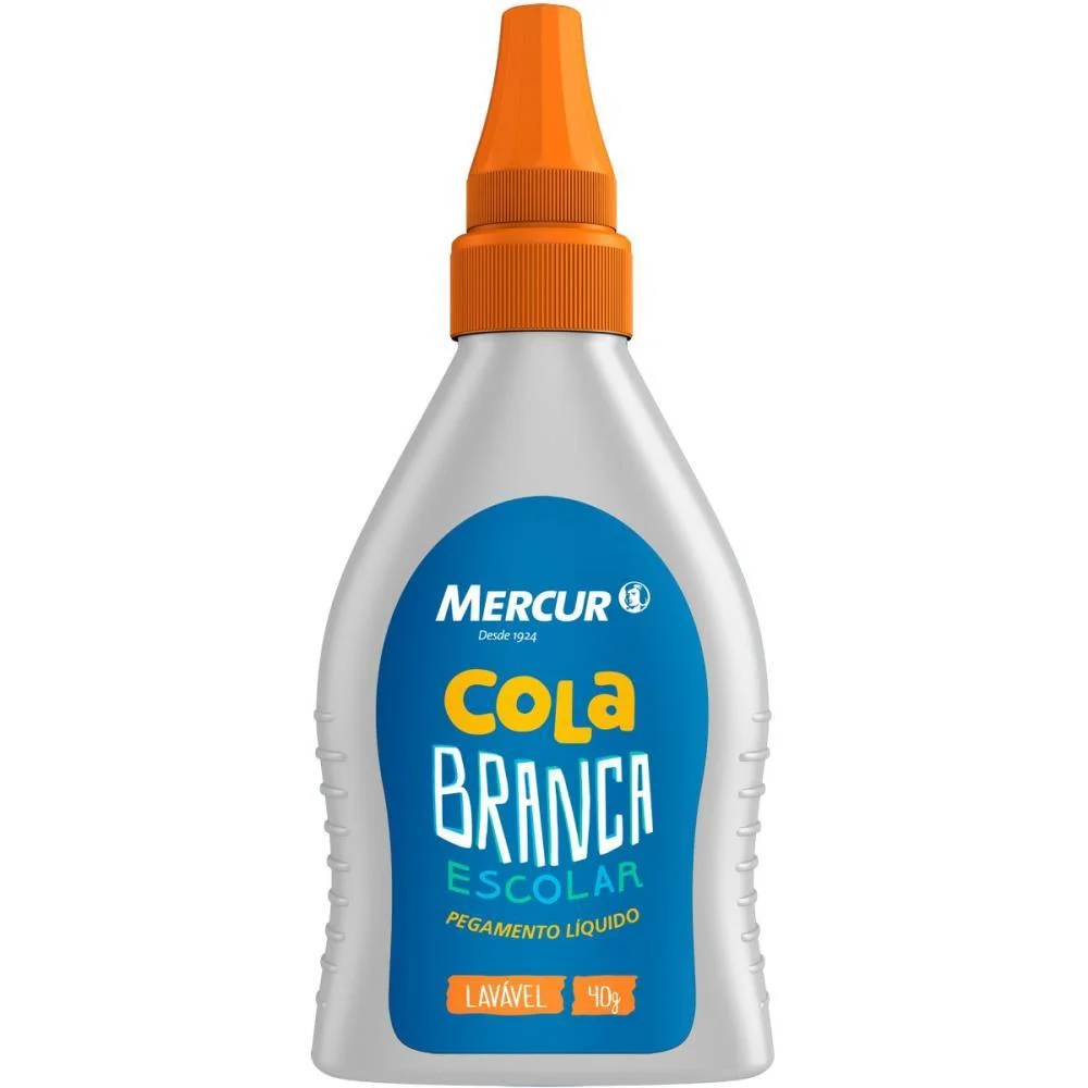 Cola Escolar 40G Branca Lavavel Blister Mercur (Cx.c/12) - imagem 2