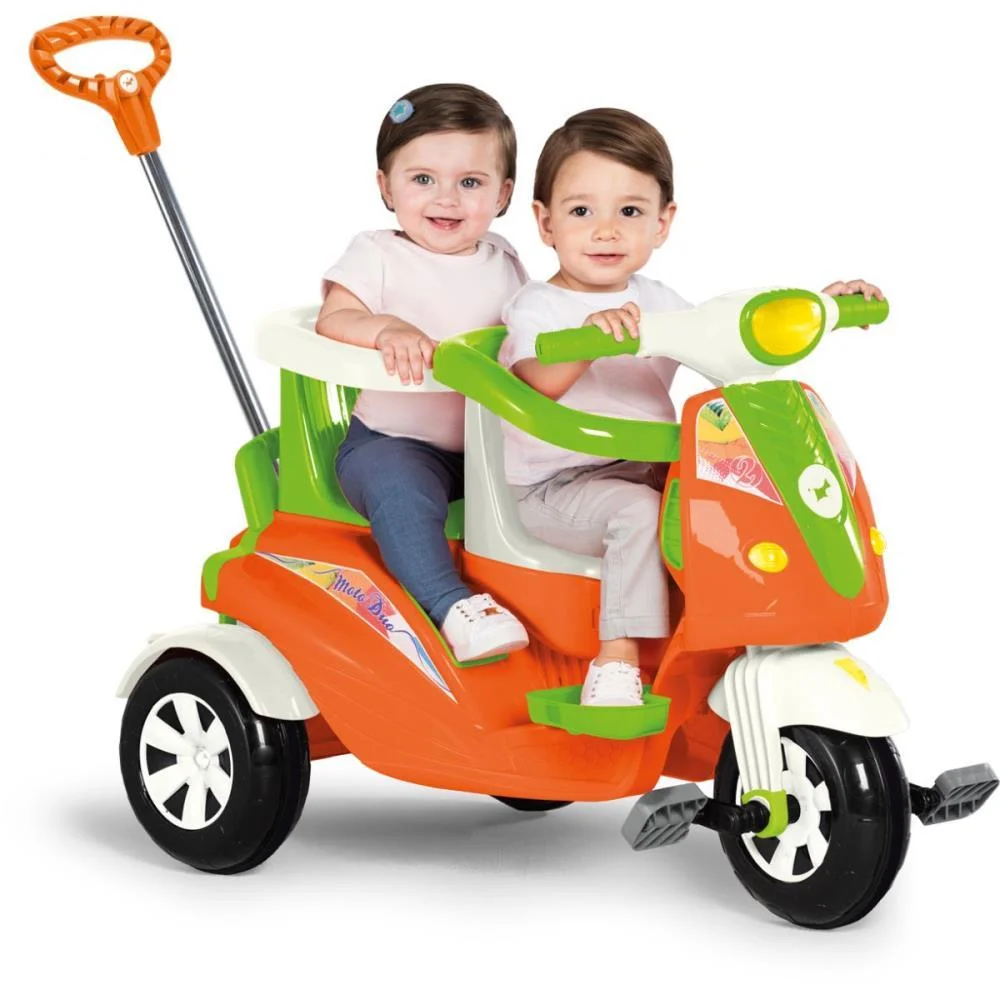 Veiculo Para Bebe Moto Duo 2Em1 C/Luz/Som/Capace Calesita - imagem 4