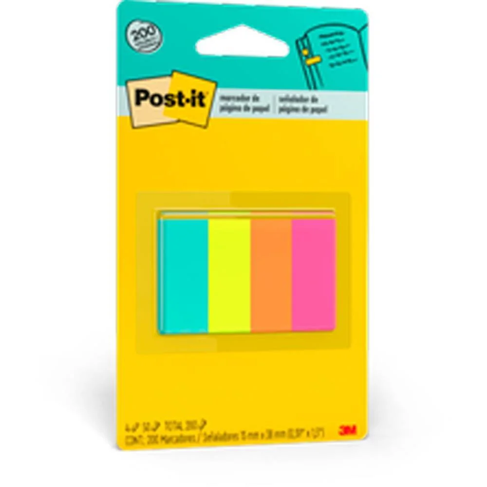 Bloco Marcador Pagina Adesivo Flags 4 Cores 50Fls 3M - imagem 3