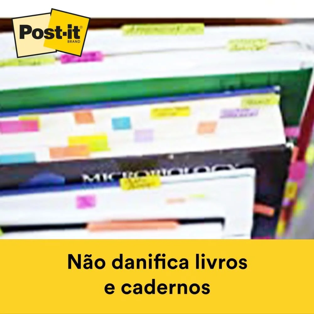 Bloco Marcador Pagina Adesivo Flags 4 Cores 50Fls 3M - imagem 6