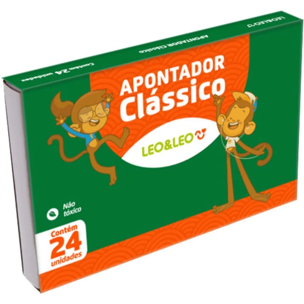 Apontador Sem Deposito Metal Leo E Leo Classico Leonora C/ 24 Unidades - imagem 3