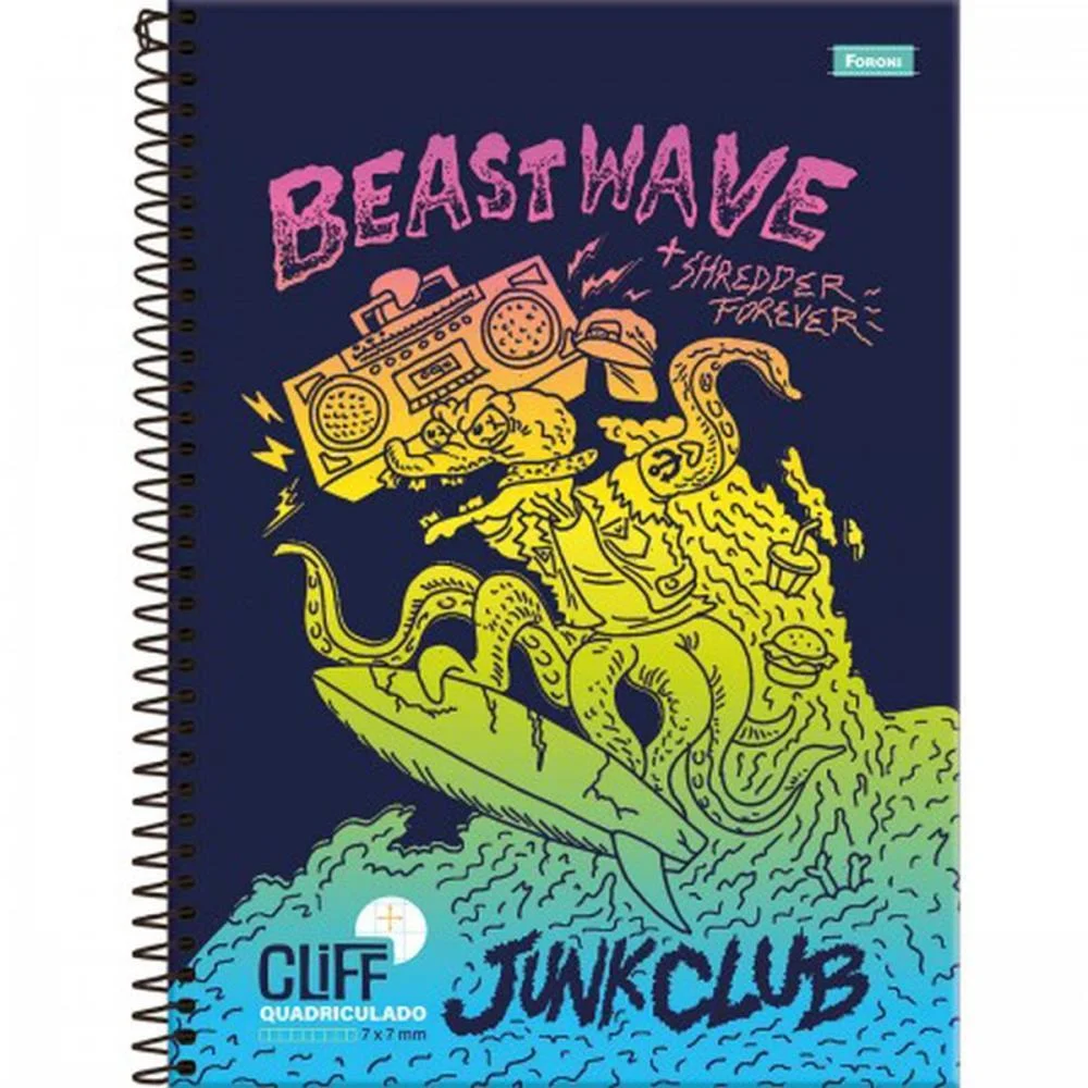Caderno 10X1 Capa Dura Cliff Masculino 160Fls. Foroni (Pct.c/04) - imagem 3