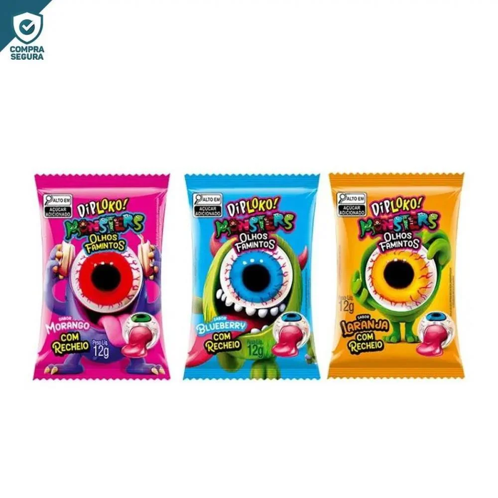 Doce Olhos Famintos Recheado Danilla Foods C/ 24 Unidades - imagem 3