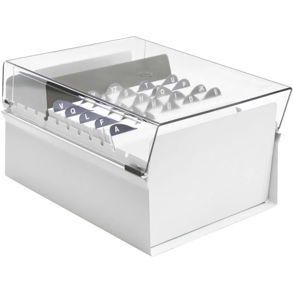 Fichario De Mesa C/ Base De Aco 5X8 Br/Cr Acrimet - imagem 3
