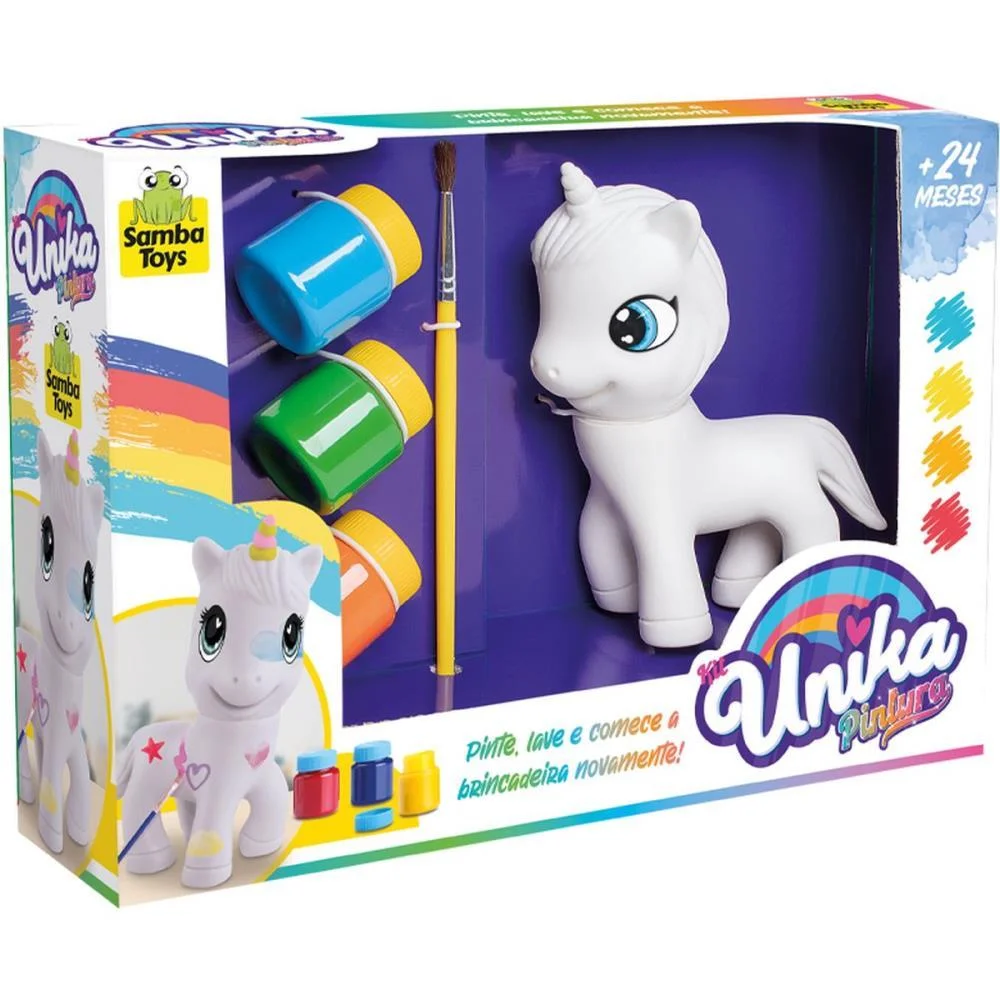 Boneco E Personagem Unika Pintura Lavavel Samba Toys - imagem 3