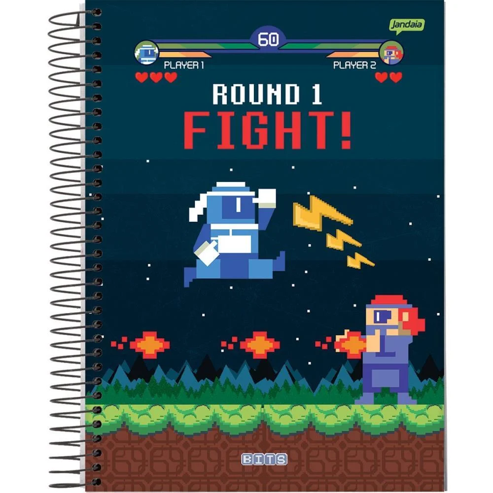 Caderno 10X1 Capa Dura Bits 160Fls. I.a Jandaia (Pct.c/04) - imagem 4