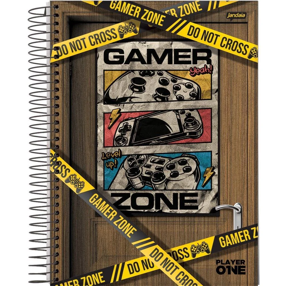 Caderno 01X1 Capa Dura Player 1 80Fls. I.a Jandaia (Pct.c/04) - imagem 4