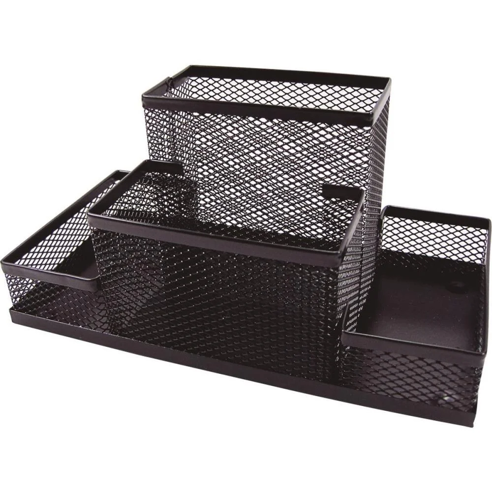 Acessorio Para Mesa Aramado Porta Objetos Preto Kit - imagem 3