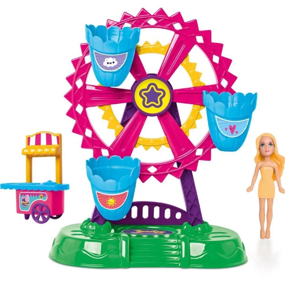 Cenario Tematico (Playset) Parque Da Judy Roda Gigante Samba Toys - imagem 2