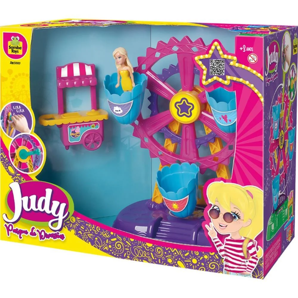 Cenario Tematico (Playset) Parque Da Judy Roda Gigante Samba Toys - imagem 4
