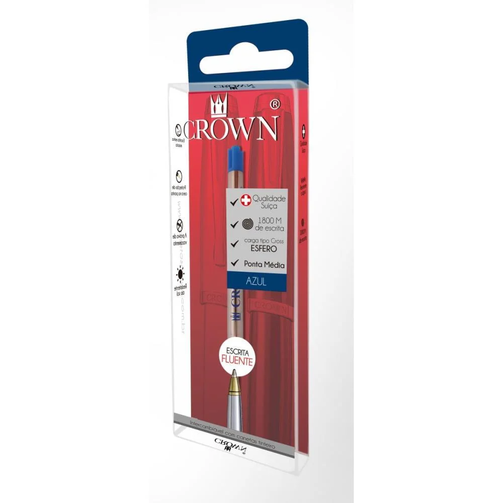 Carga Caneta Esferografica Parker Azul Bl.c/01 Crown (Blister) - imagem 5