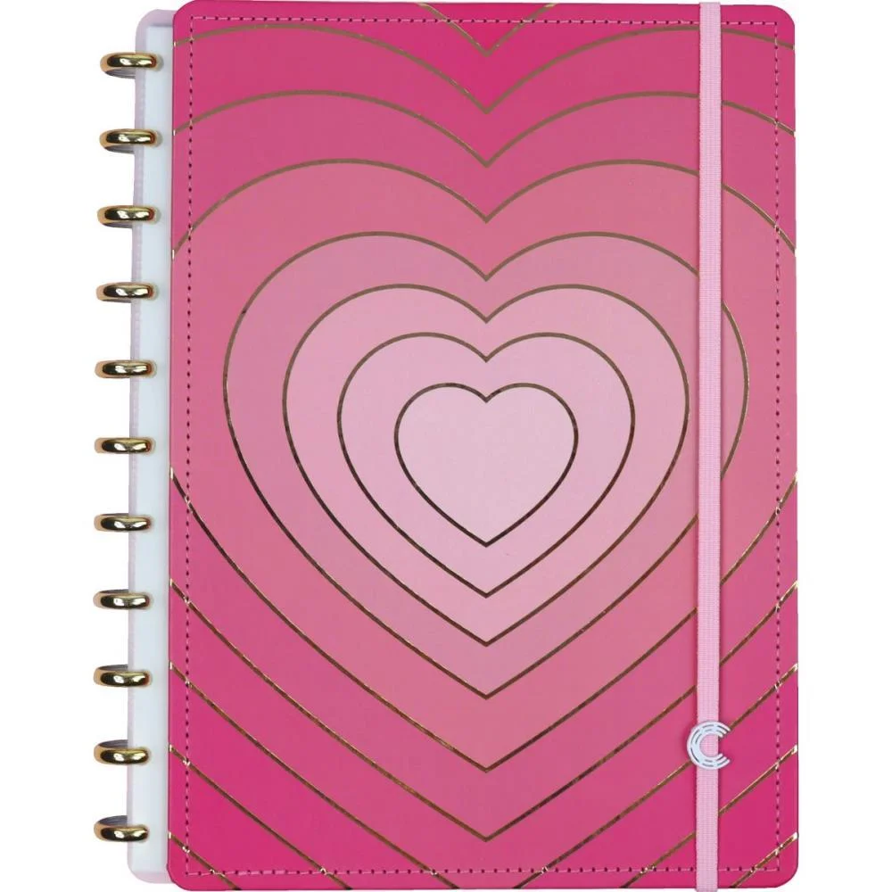 Caderno Inteligente Grande Golden Love 80Fls 215X280Mm Caderno Inteligente - imagem 2