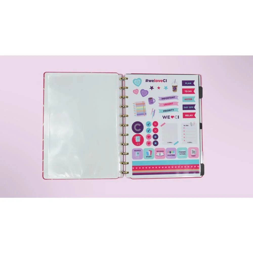 Caderno Inteligente Grande Golden Love 80Fls 215X280Mm Caderno Inteligente - imagem 3