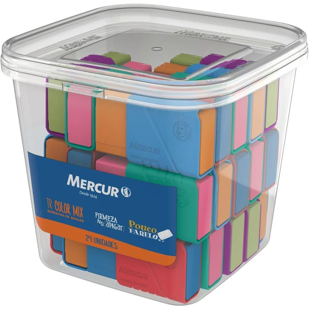 Borracha Colorida Tr Color Mix C/Capa (S) Mercur (Pote-24) - imagem 2