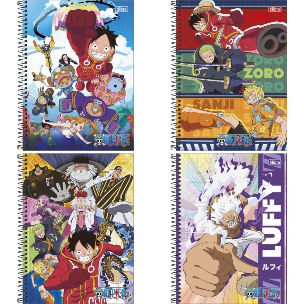 Caderno 10X1 Capa Dura One Piece 160Fls. Tilibra (Pct.c/04) - imagem 4