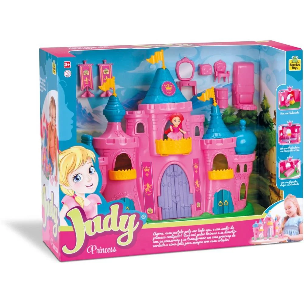 Casinha De Boneca Castelo De Princesa Da Judy Samba Toys - imagem 4