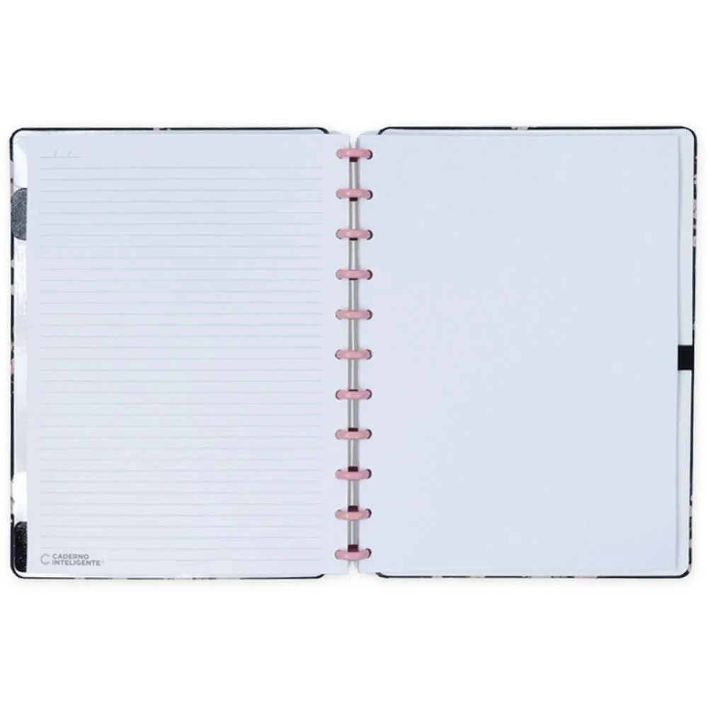 Caderno Inteligente Grande Rose Black By Gocase 80Fls Caderno Inteligente - imagem 3