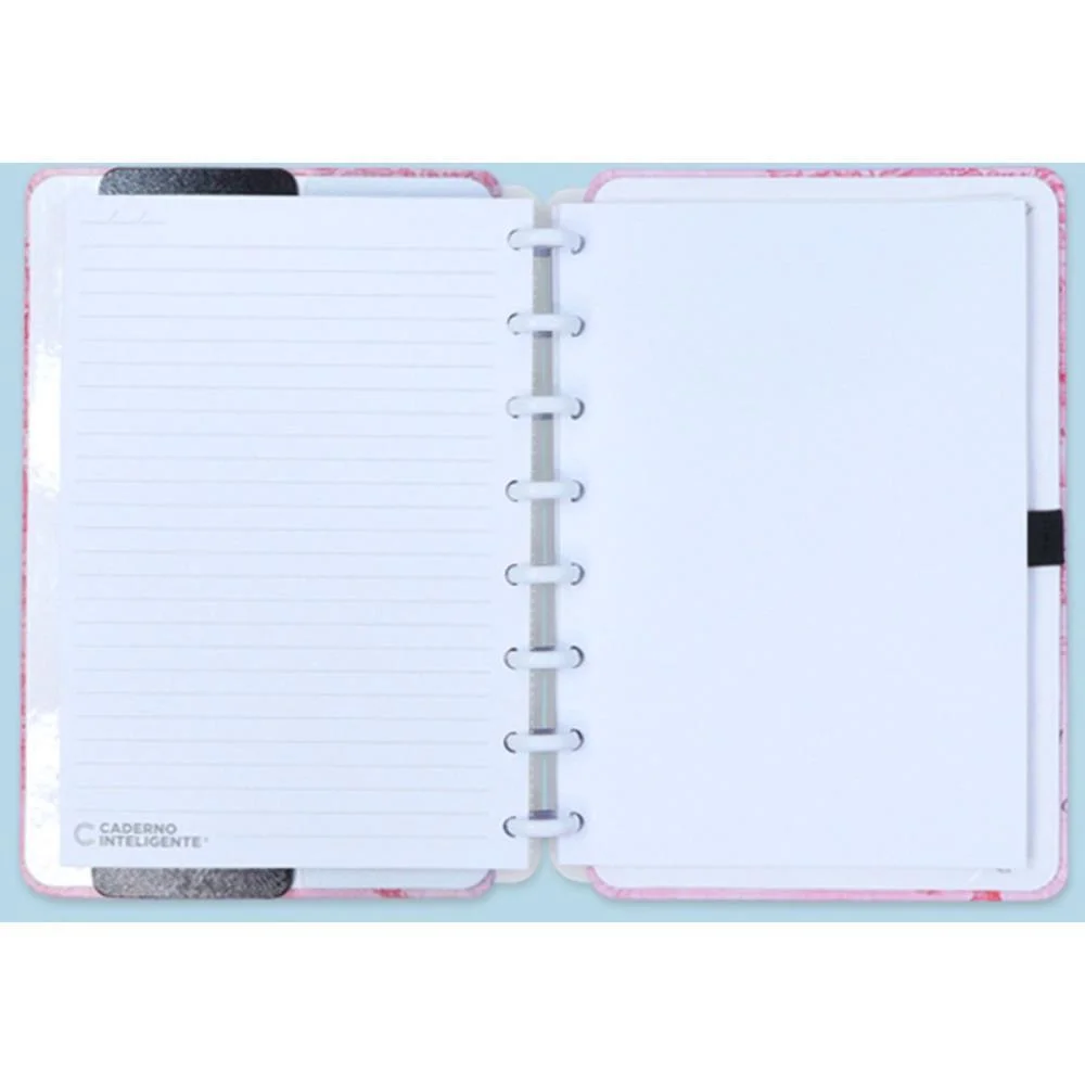 Caderno Inteligente A5 Mapa Mundi Rosa By Gocase 80Fl Caderno Inteligente - imagem 3