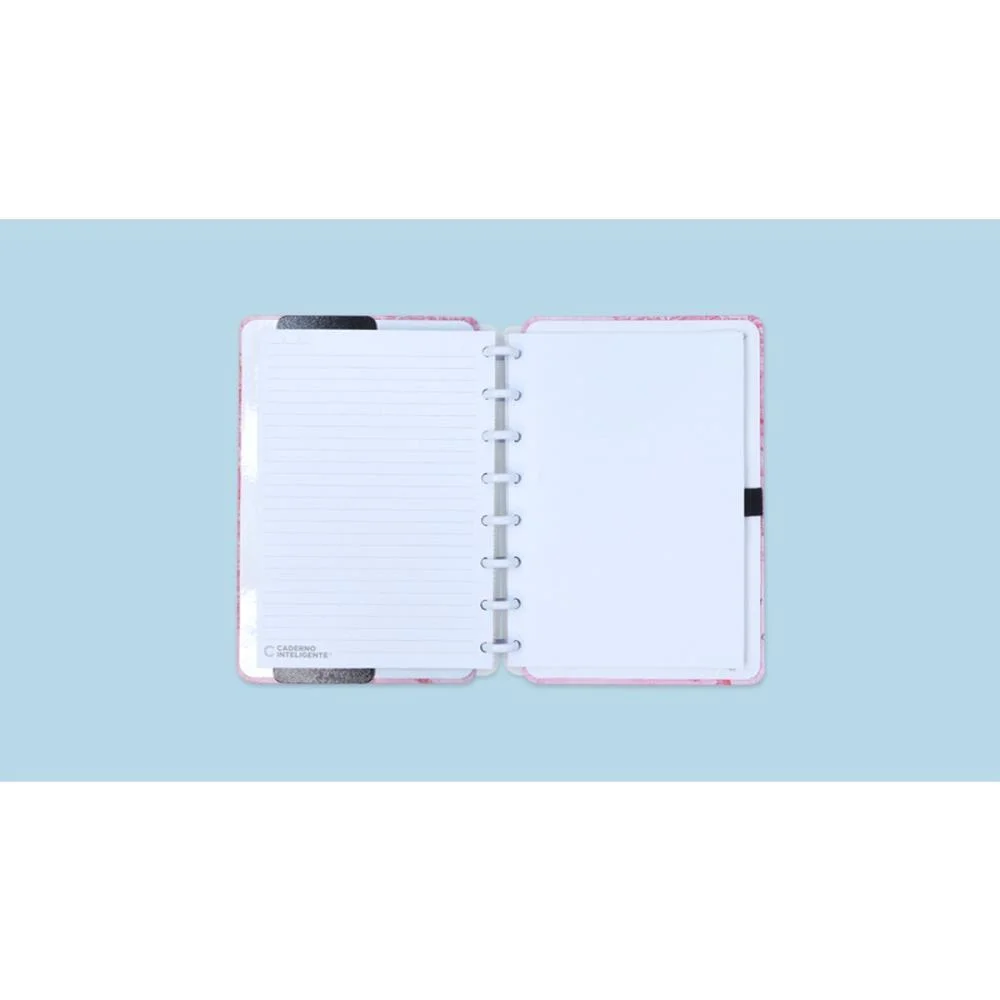 Caderno Inteligente A5 Mapa Mundi Rosa By Gocase 80Fl Caderno Inteligente - imagem 4