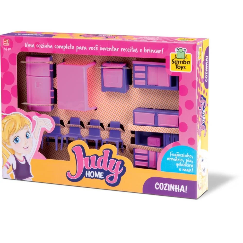 Casinha De Boneca Colecao Judy Home Cozinha Samba Toys - imagem 3