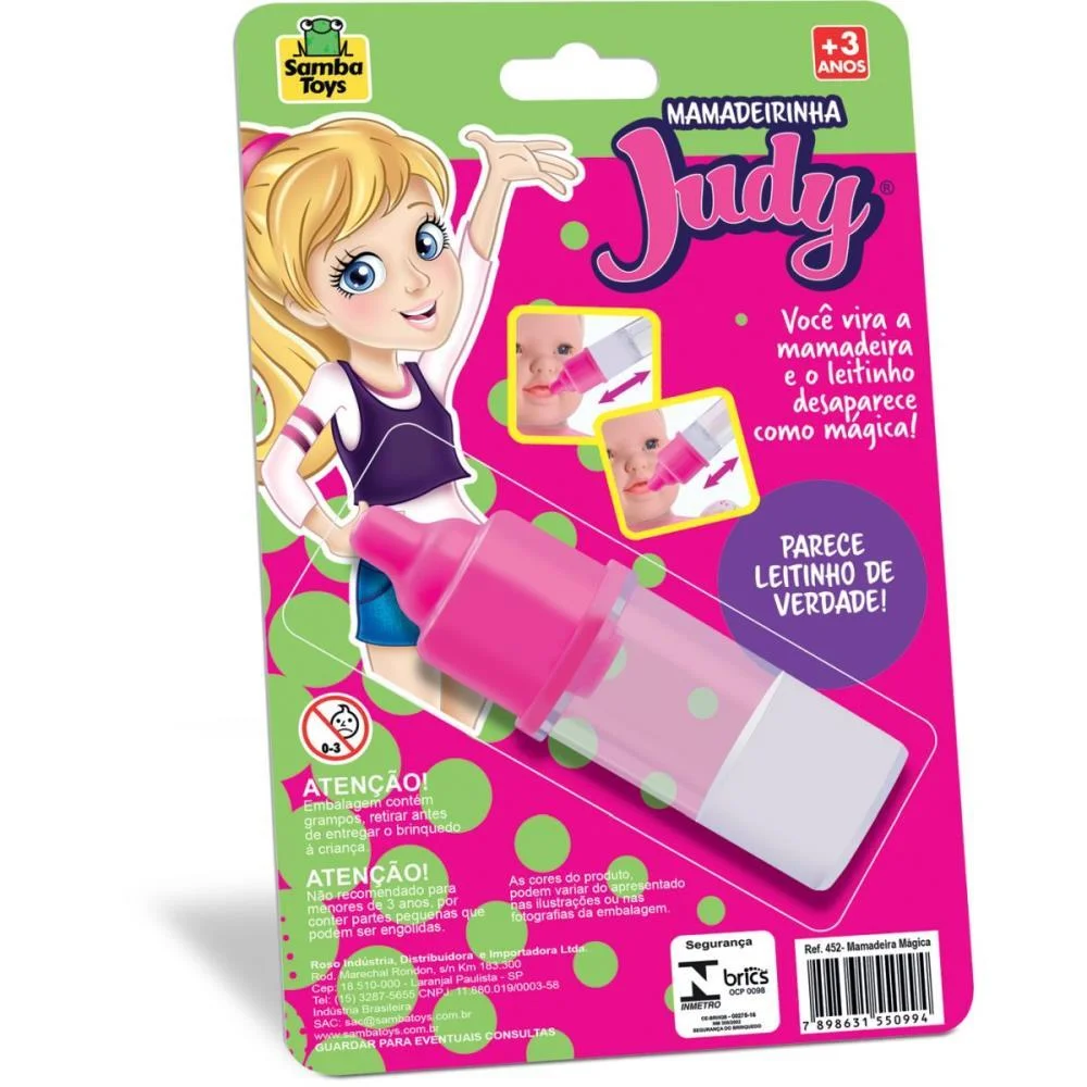 Brincando De Casinha Mamadeira Magica Judy Samba Toys - imagem 3
