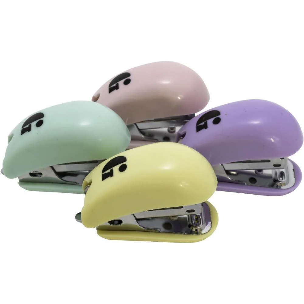 Grampeador Mini P/12Fls Ge-1049 Pastel Cores(S Gramp Line C/ 12 Unidades - imagem 2