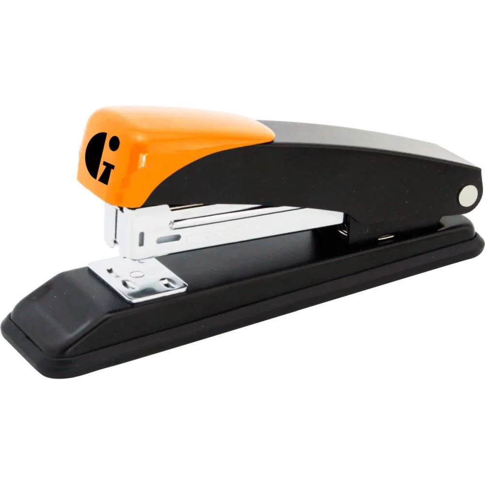 Grampeador Metal Ge-1036 Preto E Laranja Gramp Line - imagem 2