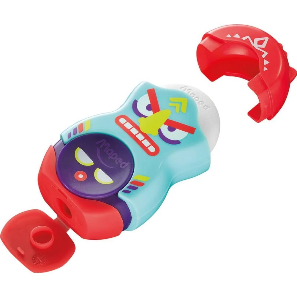 Apontador Com Deposito Loopy Totem C/Borracha Rotativ Maped C/ 24 Unidades - imagem 3
