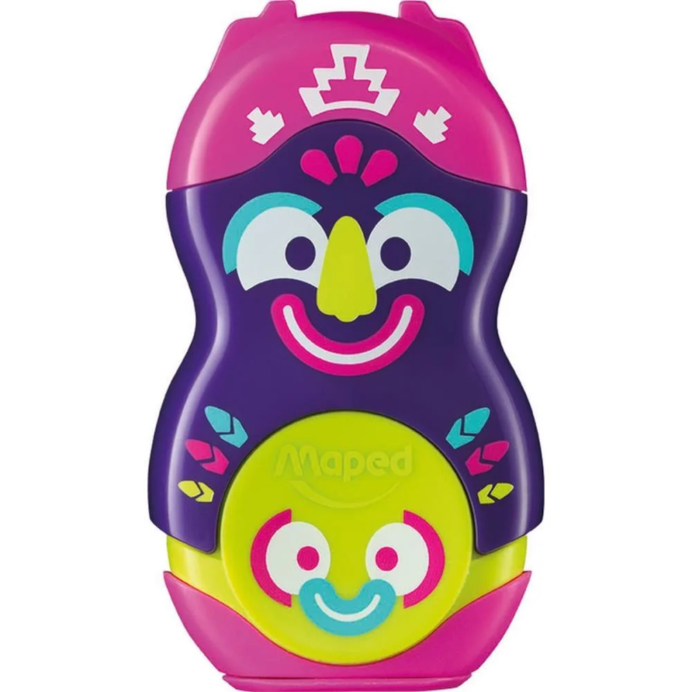 Apontador Com Deposito Loopy Totem C/Borracha Rotativ Maped C/ 24 Unidades - imagem 6