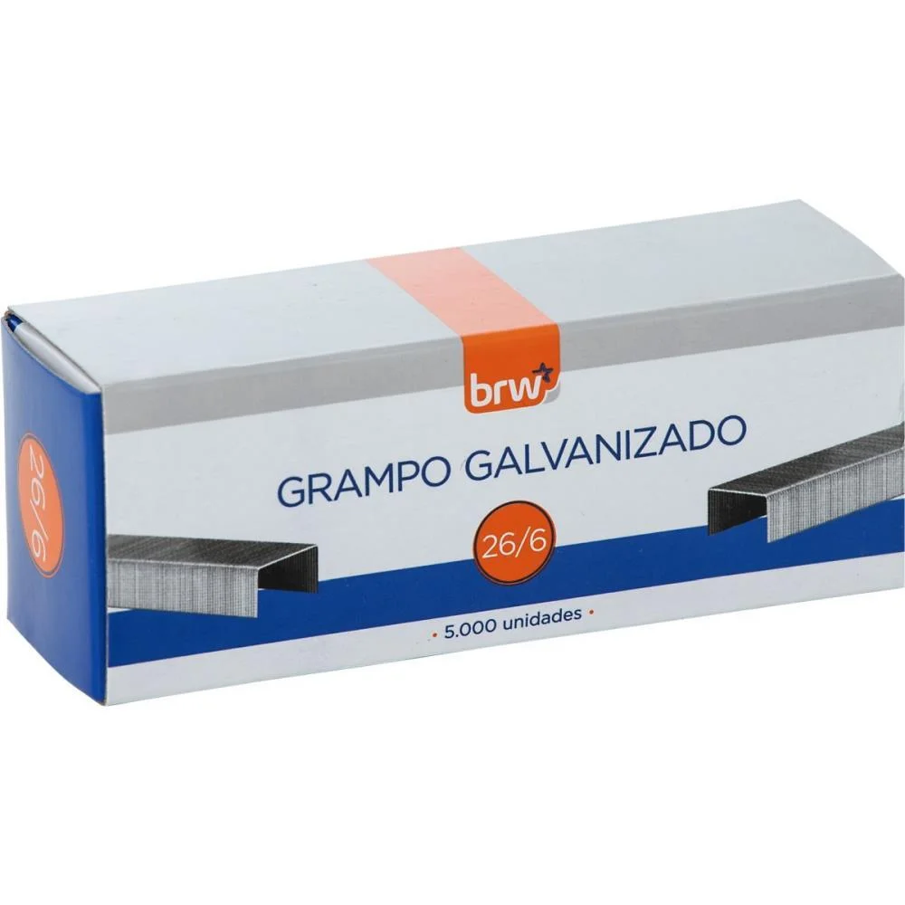 Grampeador Metal P/20Fls 26/6 11,5Cm Preto Brw - imagem 4